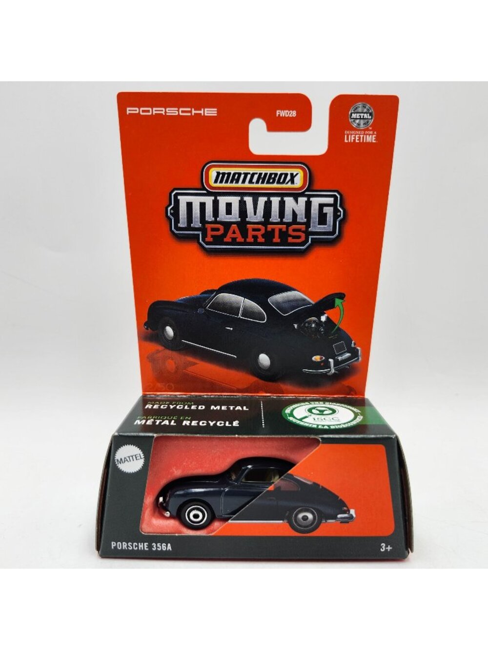Matchbox Moving Parts Porsche 356A Dark Blue 2025